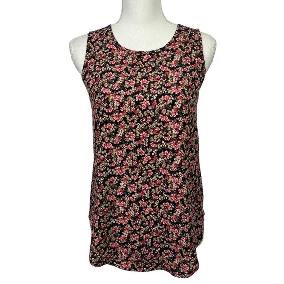 NWT Maurices Women’s Pullover Sleeveless Tank Top Sz XS Multi Color Floral Print - Picture 1 of 13